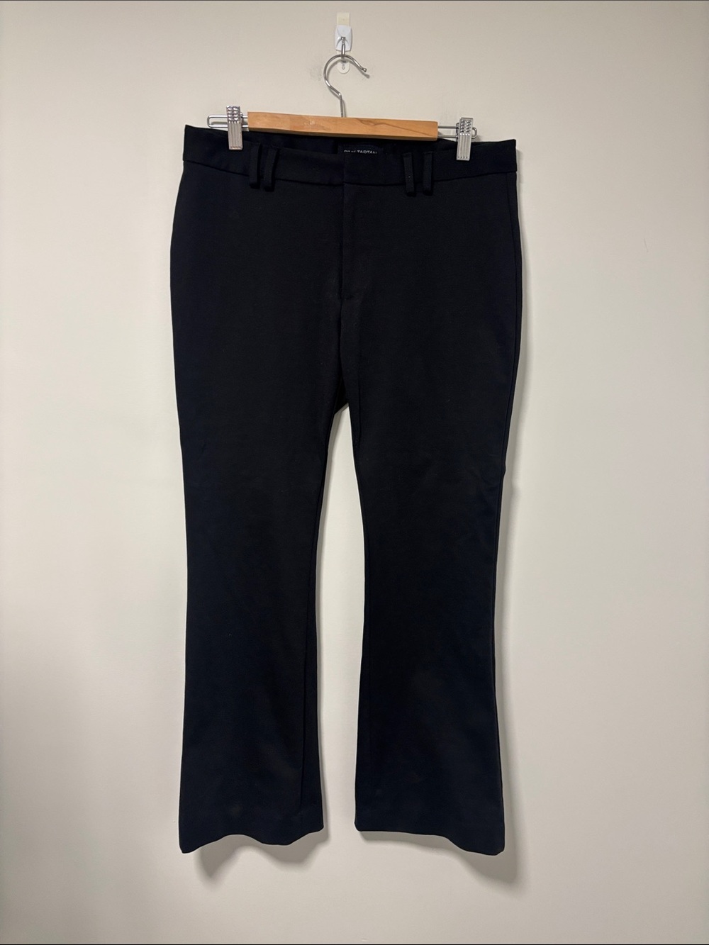 Pink Tartan Black Flare Dress Pants